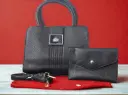 Premium Grand Black HandBag+Pouch