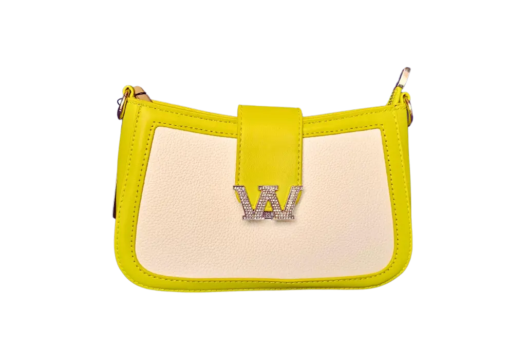 Premium Textured Bucket Green-O-White Sling Bag