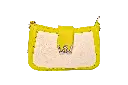 Premium Textured Bucket Green-O-White Sling Bag