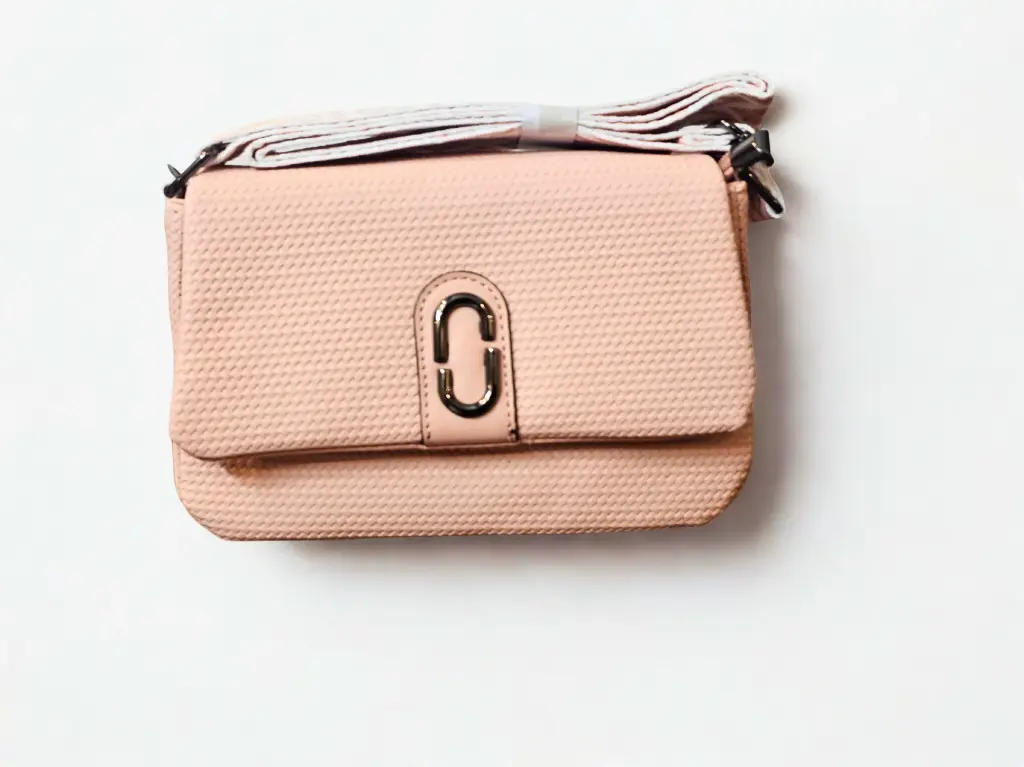 Baby Pink Textured Light Sling Bag