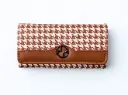 TagInstyle Cheqered Royal Wallet - Tan Brown
