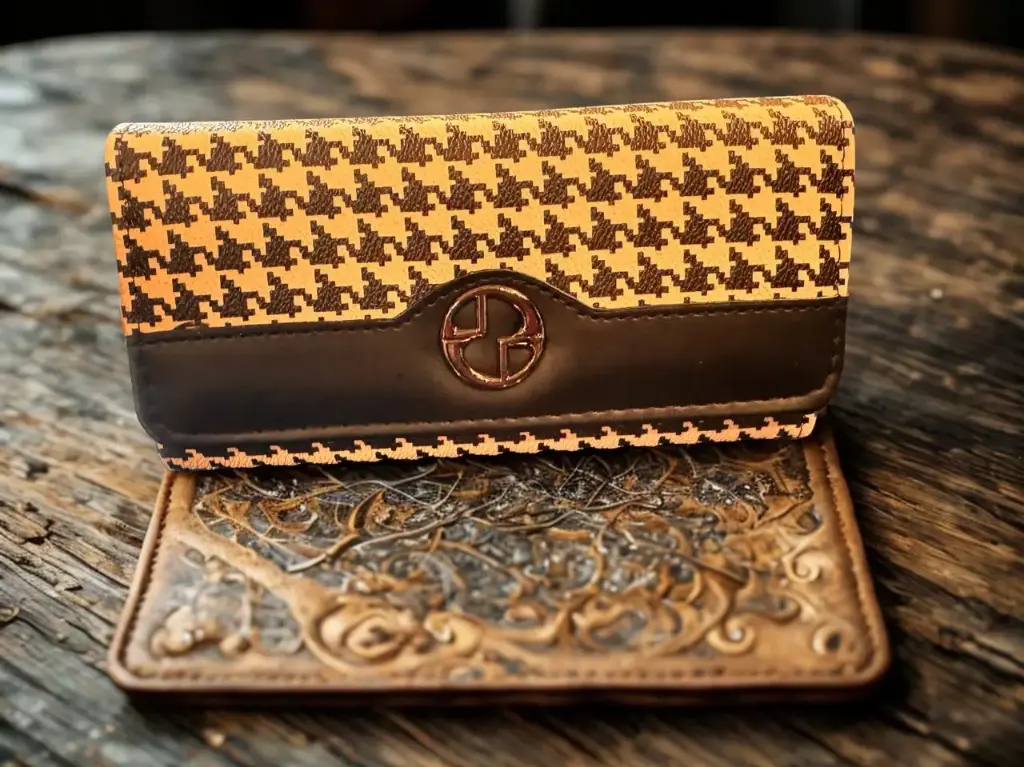 The Heritage Houndstooth Slim Clutch