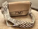 Loeffler Randall Willa Mini Cinch Clutch (Grey Sling with strong belt)