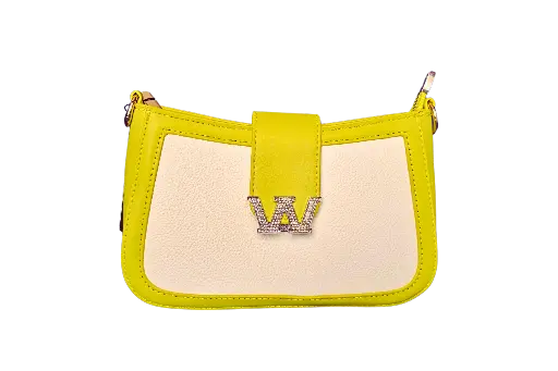 Premium Textured Bucket Green-O-White Sling Bag