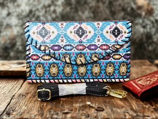 Indie Inspired Casual Sling Bag - Blue