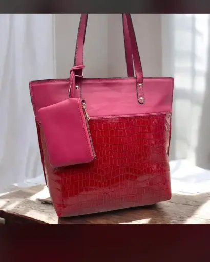 Handbag Bag with coin pouch_Maroon