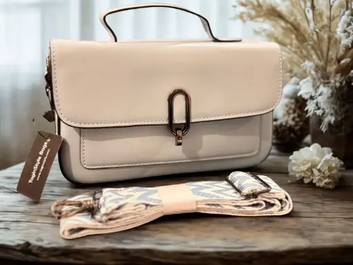 Luxury Blue Satchel Sling Bag