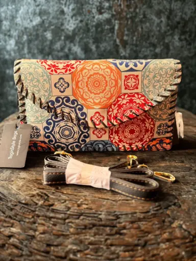 The Crimson Charm Crossbody Flap Bag