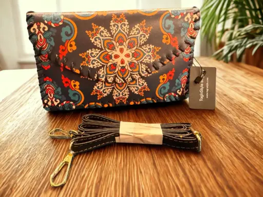 mandala flower motif Clutch