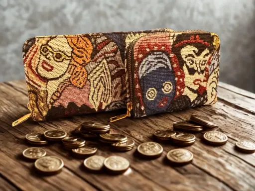 Tapestry "Pop Art Faces" Zip-Around Wallet